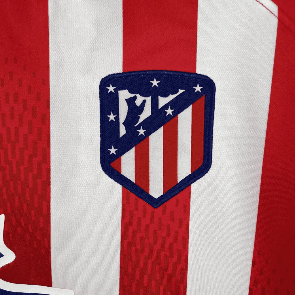 Camisa Atletico de Madrid I Home 25/26 Torcedor Masculina Listrada