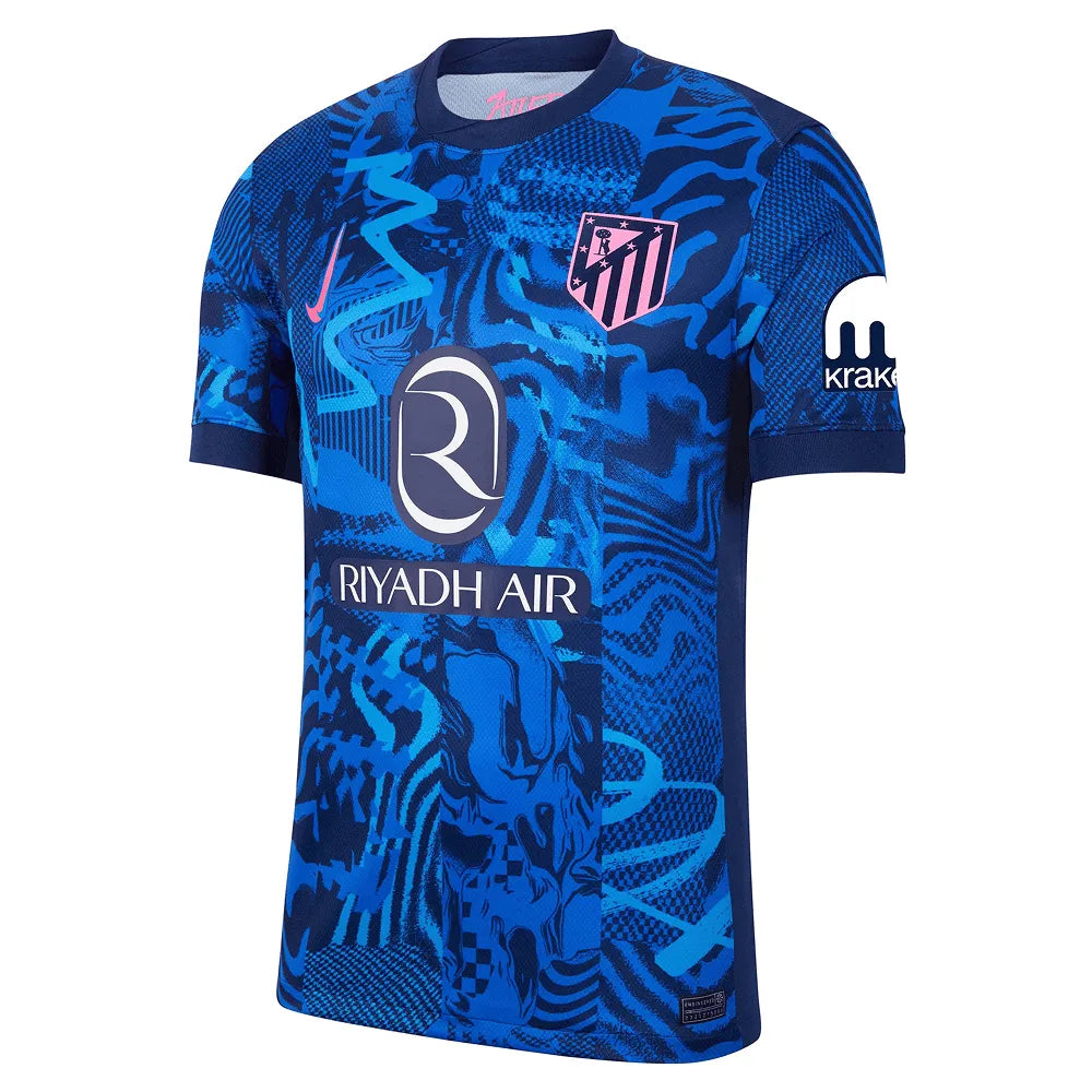 Camisa Atletico de Madrid III 25/26 Torcedor Masculina Azul