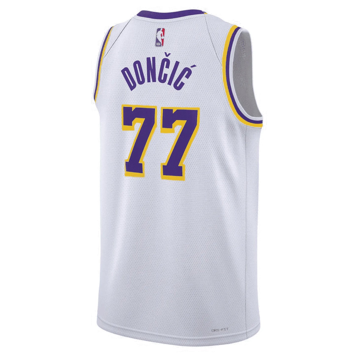Regata NBA Los Angeles Lakers Association Edition Swingman Jersey Luka Doncic 77 Branca