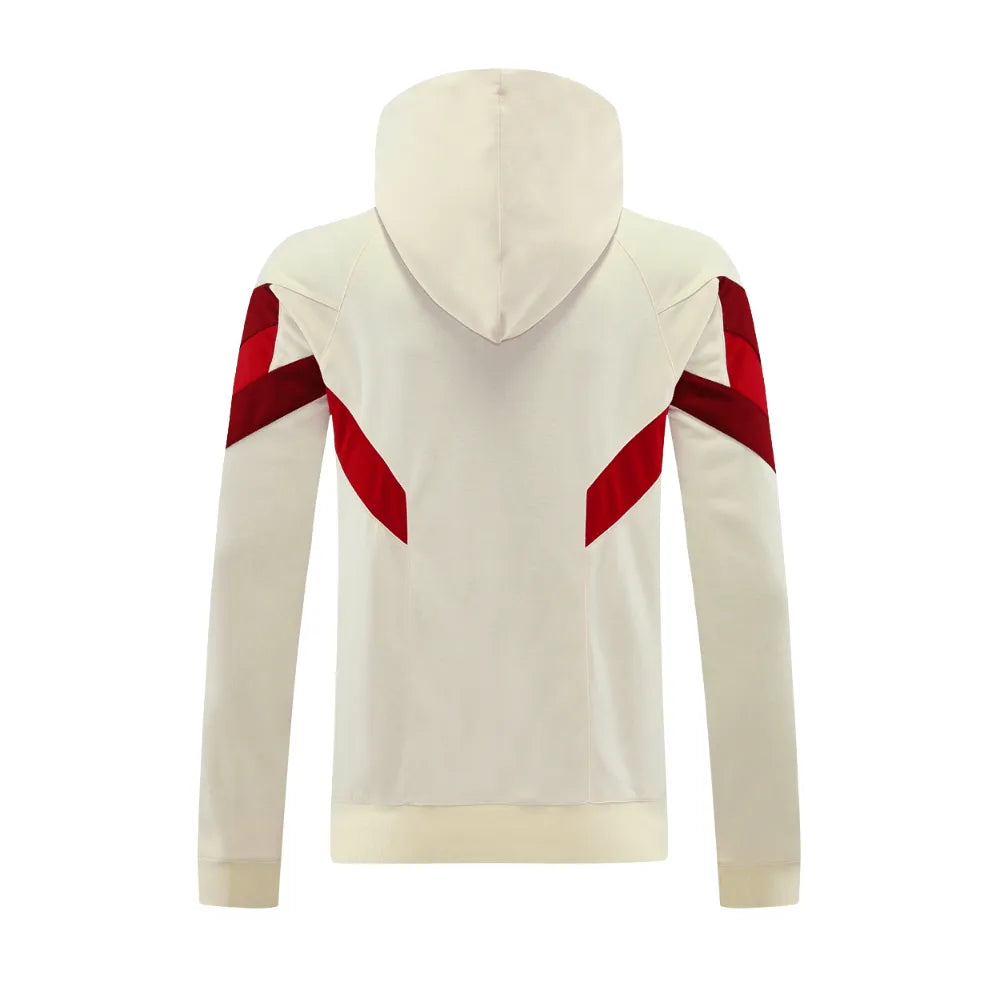 Conjunto Moletom Blusa e Calça Bayern de Munique 24/25 Creme Canguru Masculino