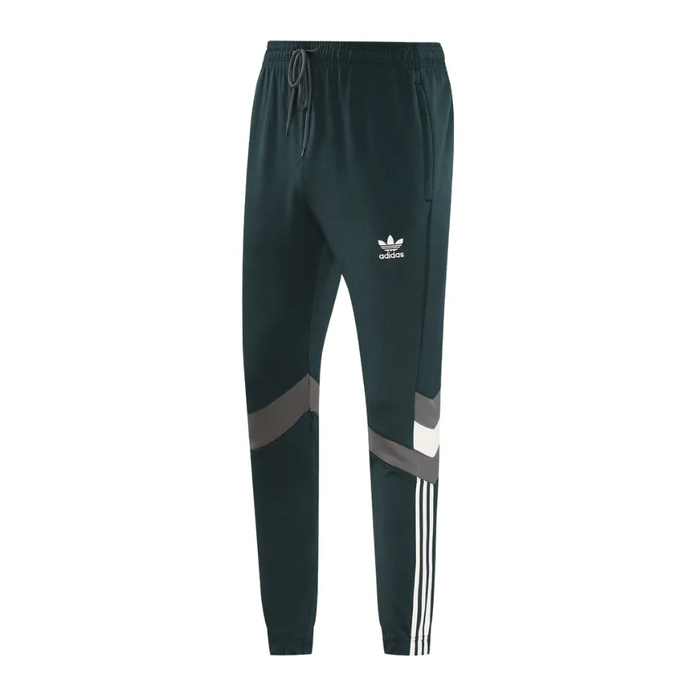 Conjunto Moletom Blusa e Calça Real Madrid 24/25 Creme/Verde Canguru Masculino