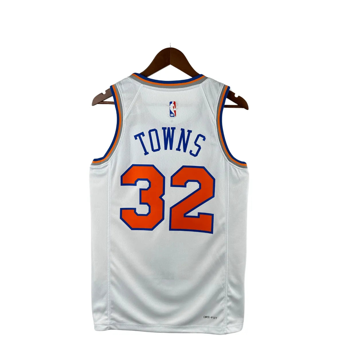 Regata NBA New York Knicks Association Edition Branca Jersey Karl Anthony Towns 32