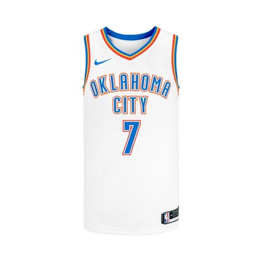 Camisa NBA Oklahoma City Thunder Association Edition Swingman Jersey Branca Chet Holmgren 7