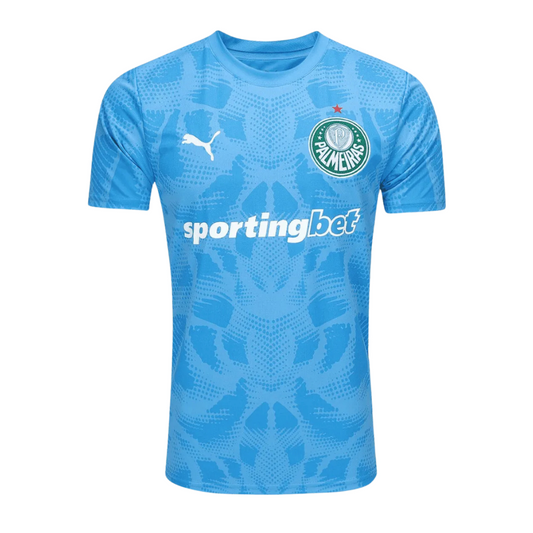 Camisa Palmeiras 25/26 Goleiro I Azul Torcedor Masculina