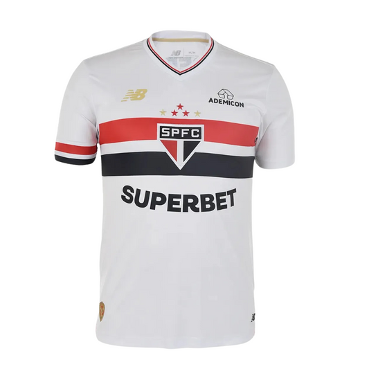 Camisa São Paulo FC 25/26 I Home Branca Torcedor Masculina