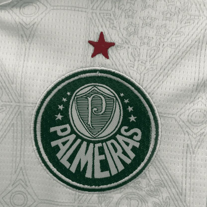 Kit Conjunto Camisa e Shorts Infantil Palmeiras II 25/26 Torcedor Branco